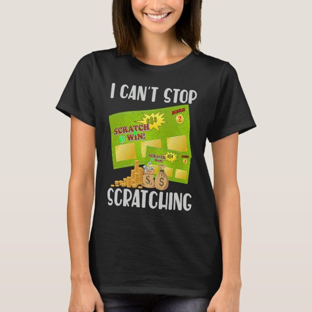 I Can't Stop Scratching Men Women  Bingo  5 T Shirt (Framsida)