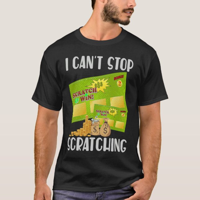I Can't Stop Scratching Men Women  Bingo  5 T Shirt (Framsida)