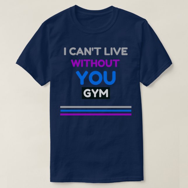 I Canx27t Live utan din grammofondesign T Shirt (Design framsida)