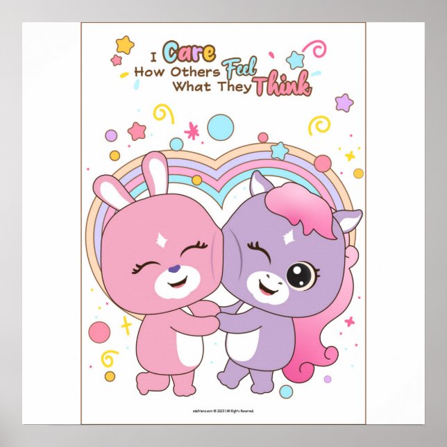 I care how others feel wall art poster (Framsidan)