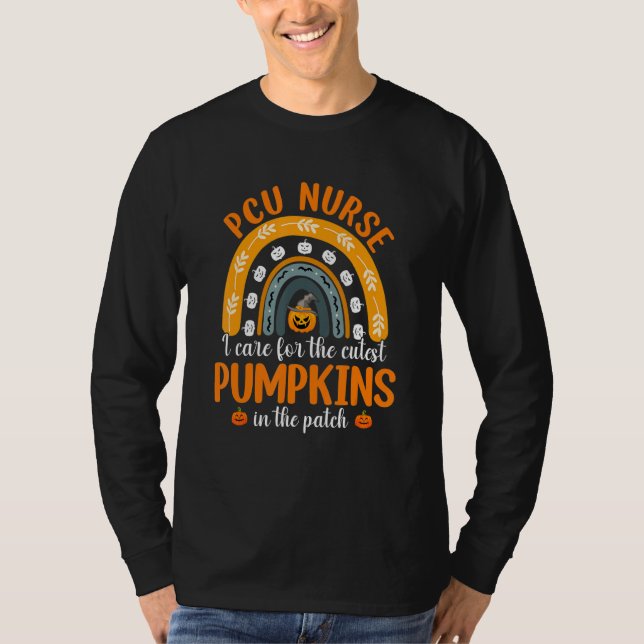I Care The Cutest Pumpkins Rainbow Halloween Pcu N T Shirt (Framsida)