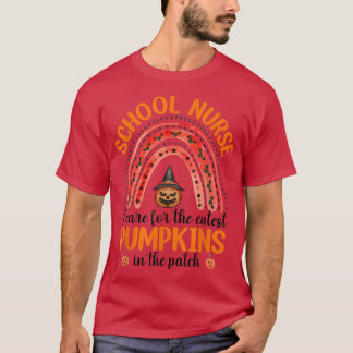 I Care The Cutest Pumpkins School Nurse Halloween T Shirt