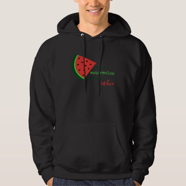 I Carried  Carry A Watermelon Fun   Squad Sign Hoodie (Framsida)