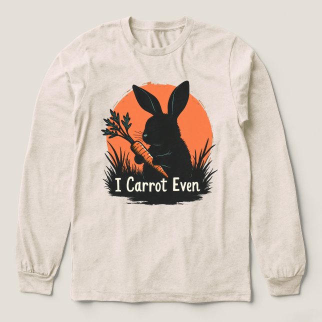 I Carrot Even Funny Bunny Rabbit Vegetable Pun T Shirt (Design framsida)