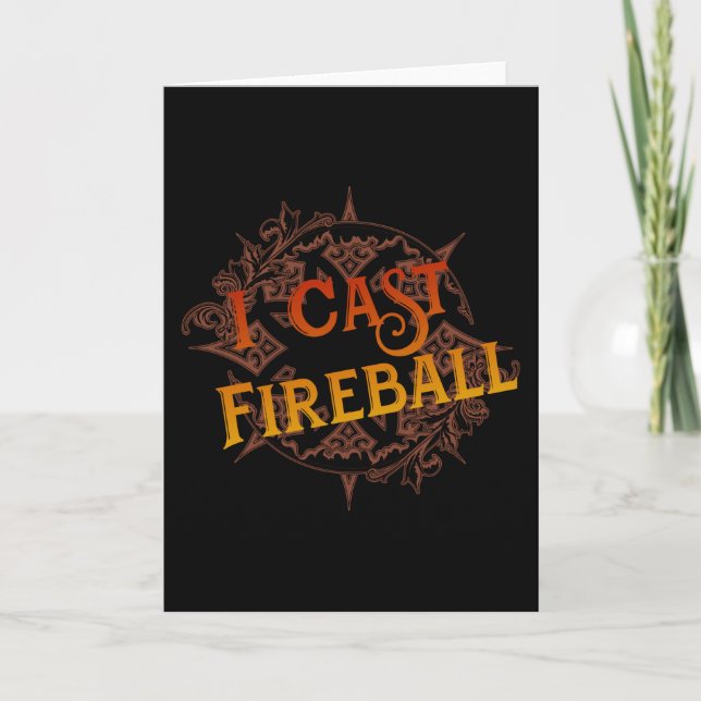 I Cast Fireball Kort (Framsida)