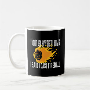 I Cast Fireball Wizard Sorcerer Dm Gift Ttrpg Kaffemugg