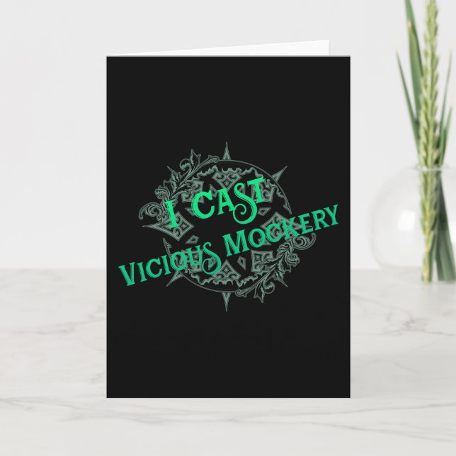 I Cast Vicious Mockery Kort (Framsida)