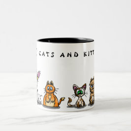 I ❤️ CATS och KITTENS mugg