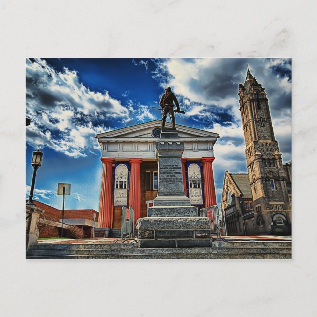 i centrala Lynchburg va Vykort (Framsida)