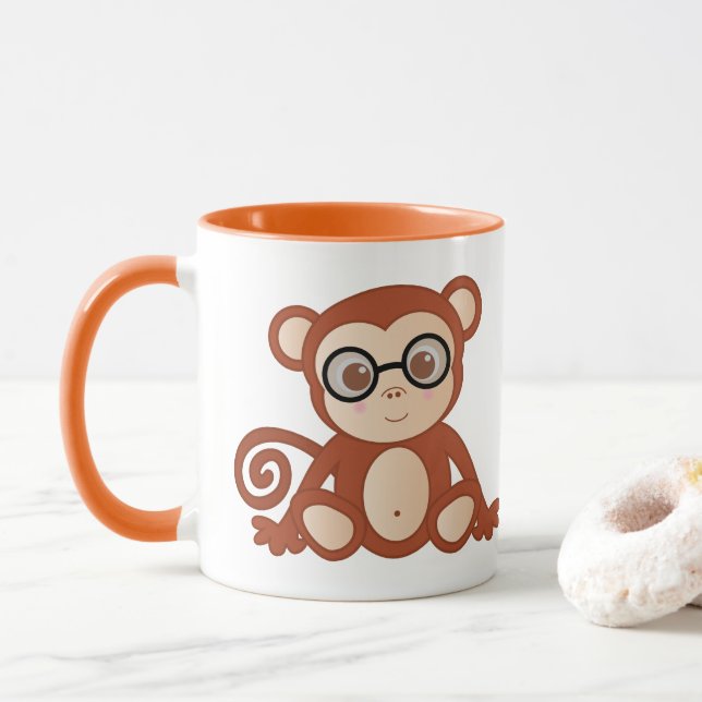 I Chimplicita Kärlek My Coffee Mugg - Cute Monkey  (Med munk)