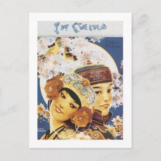 I China Vintage Songbook Cover Vykort