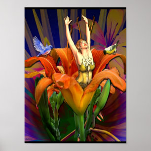 I Ching Meditations, hexagram 12, standstill Poster