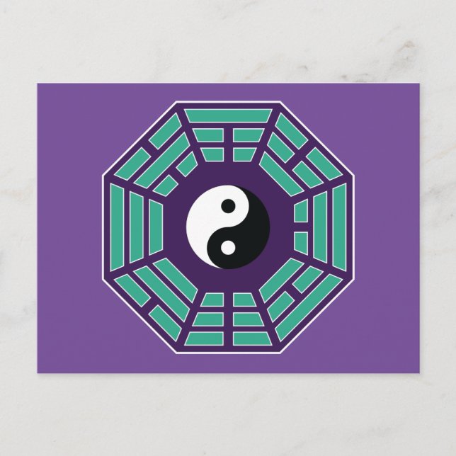 I Ching Yin Yang Vykort (Framsida)