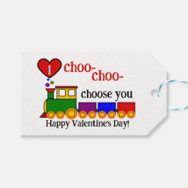 I choo-choo Choose You Valentine's Day Kid's cute Presentetikett