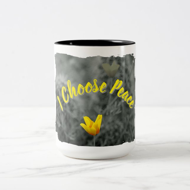 I Choose Piece Mug Två-Tonad Mugg (Center)