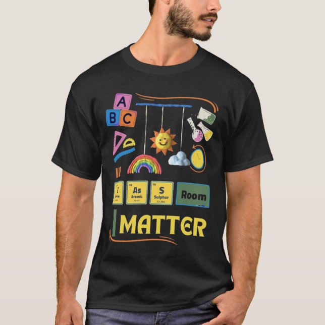 I Clroom I Teacher Sticker T Shirt (Framsida)