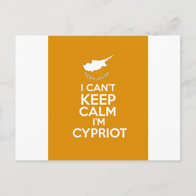 I Cnt Behålla Lugn Im Cypriot Vykort (Framsida)