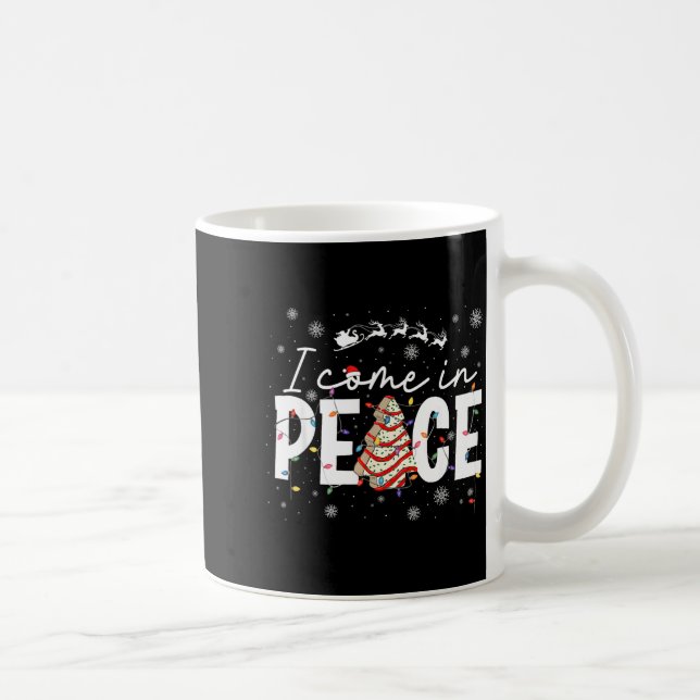 I Come In Peace Couple Matching Ugly Christmas Swe Kaffemugg (Höger)