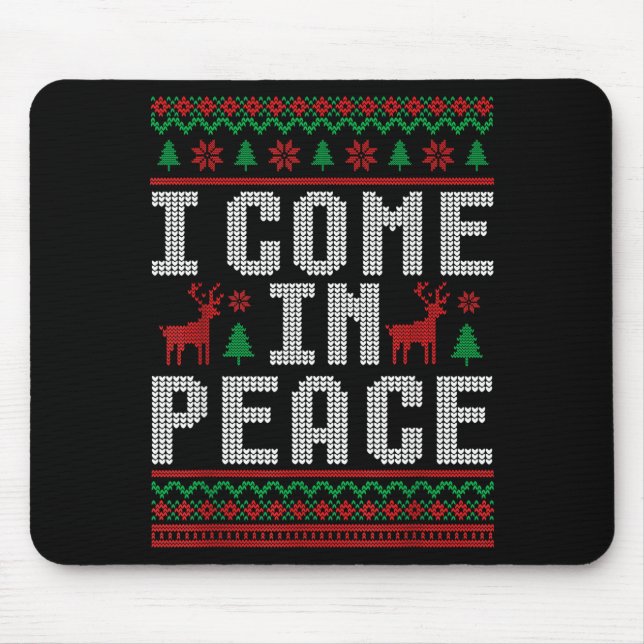 I Come In Peace Couple Matching Ugly Christmas Swe Musmatta (Framsidan)