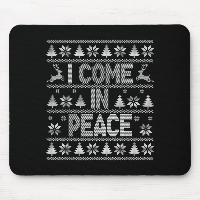 I Come In Peace Couple Matching Ugly Christmas Swe Musmatta (Framsidan)