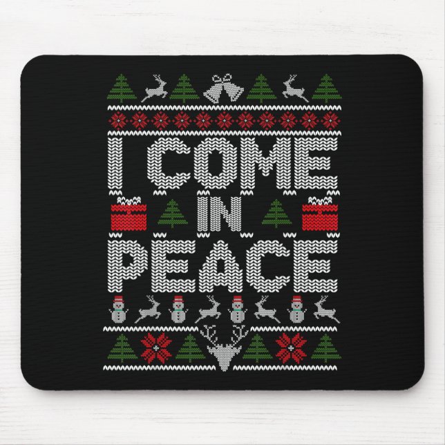 I Come In Peace Couple Matching Ugly Christmas Swe Musmatta (Framsidan)