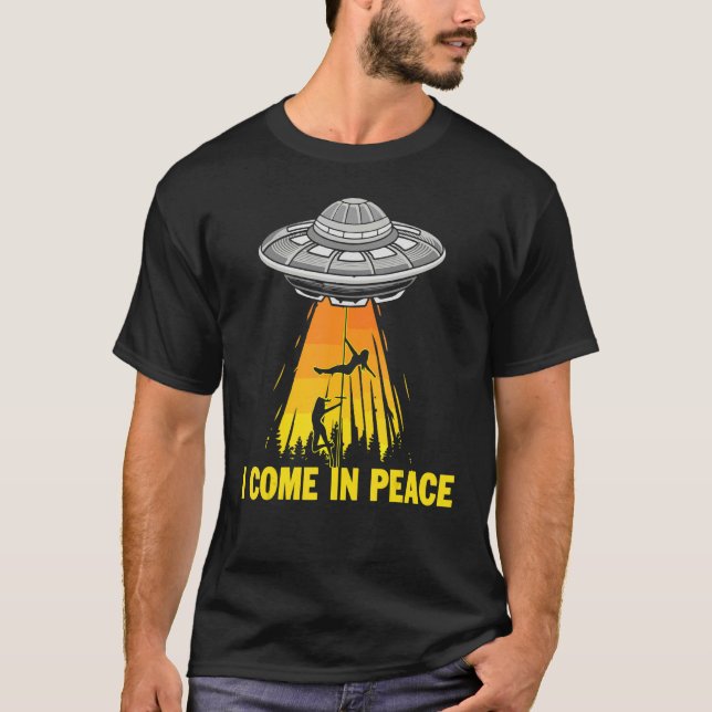 I Come In Peace  I'm Peace Apparels  Couple's Matc T Shirt (Framsida)