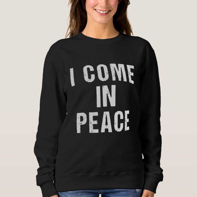 I COME IN PEACE I'M PEACE  Couple's Matching Desig T Shirt (Framsida)