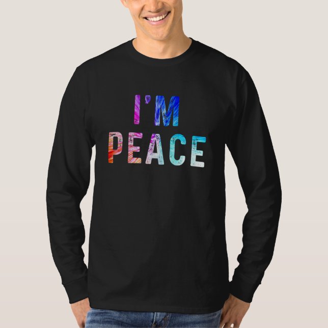 I COME IN PEACE  I'M PEACE  Couple's Matching T Shirt (Framsida)