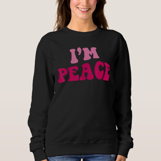 I Come In Peace I'm Peace   Matching Couples Appar T Shirt (Framsida)