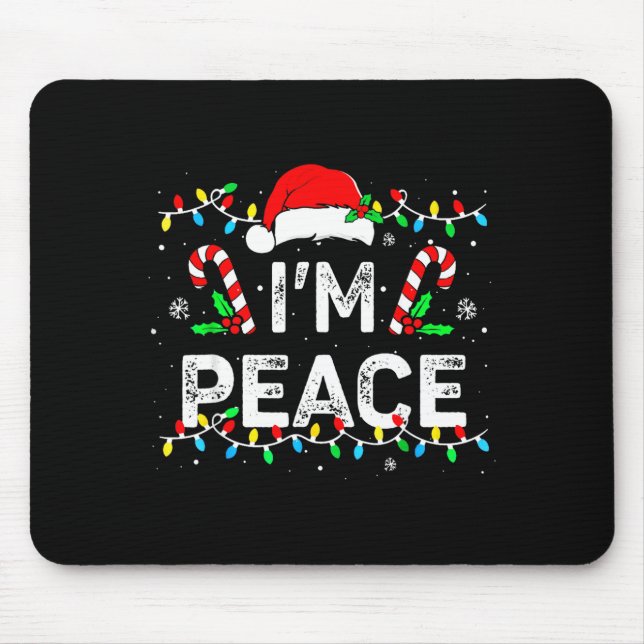 I Come In Peace I'm Peace Matching Ugly Christmas  Musmatta (Framsidan)