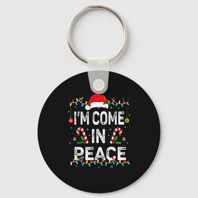I Come In Peace I'm Peace Matching Ugly Christmas  Nyckelring (Framsida)