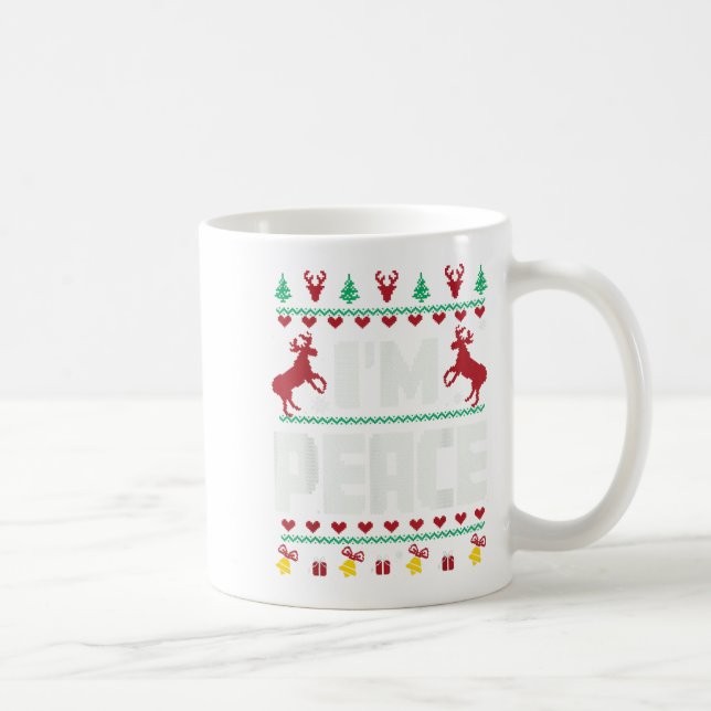 I Come In Peace - I'm Peace Xmas Matching Couples  Kaffemugg (Höger)