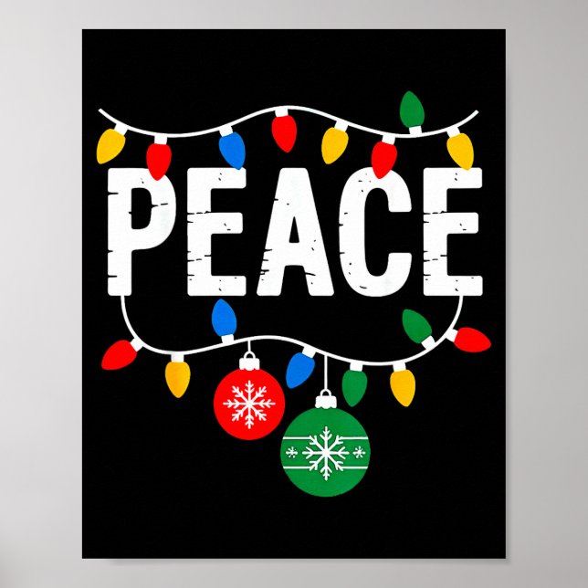 I Come In Peace Matching Family Christmas Couple  Poster (Framsidan)