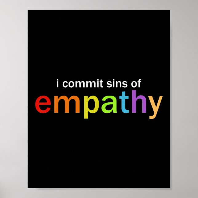 I Commit Sins Of Empathy  Poster (Framsidan)