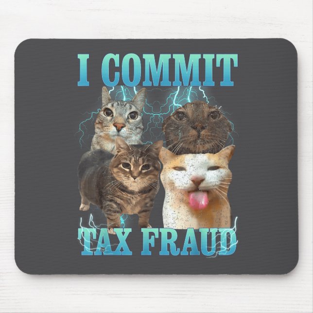 I Commit Tax Fraud Funny Cat Meme Bootleg Graphic  Musmatta (Framsidan)