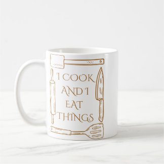 I Cook och I Eat sak Funny Cooking design Kaffemugg