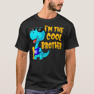 I Coolan Brother of Funny Dinosaur Kids T Shirt