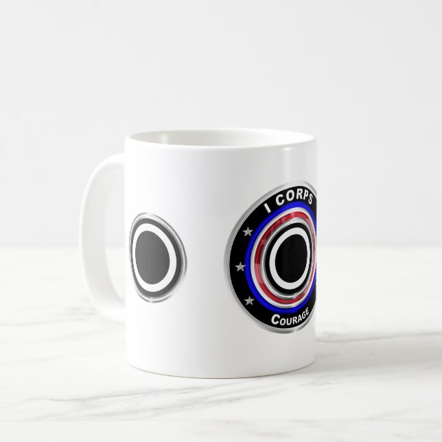 I Corps “Amerikas kår”  Kaffemugg (Framsida vänster)