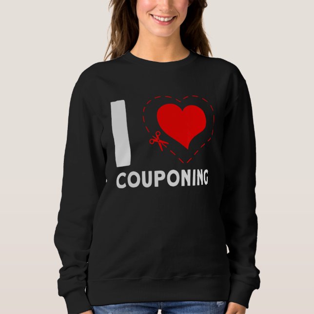 I  Couponing Couponer Discount Sale T Shirt (Framsida)