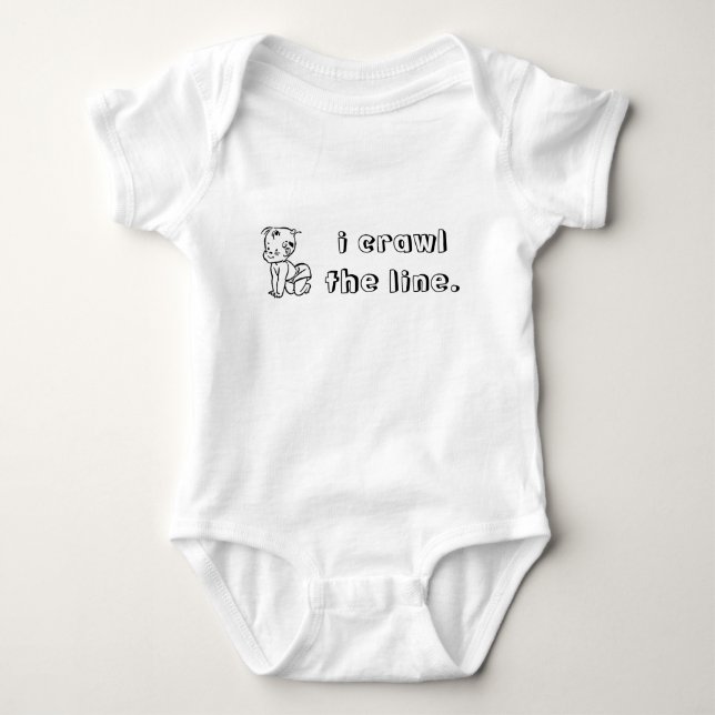 i-crawl-the-line01 tee shirt (Framsida)