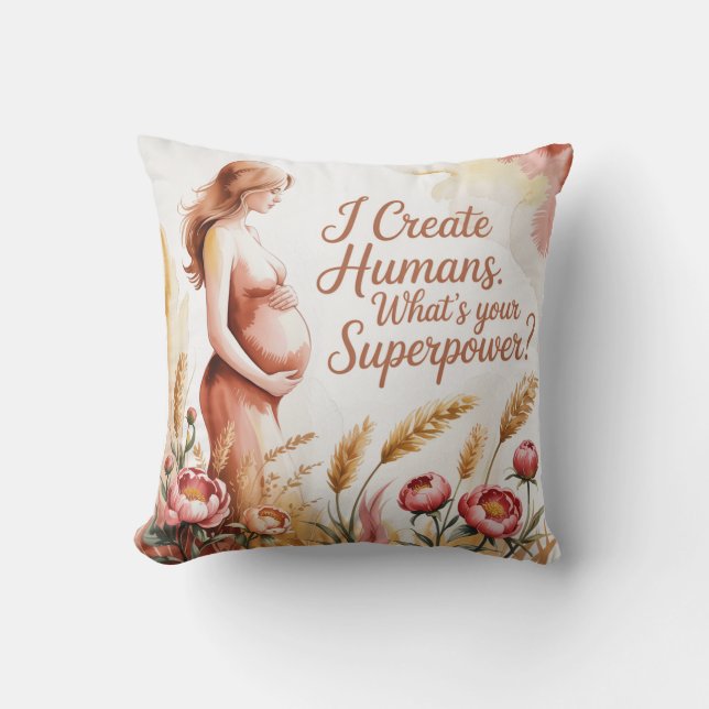 I Create Humans. What’s Your Superpower Kudde (Framsida)