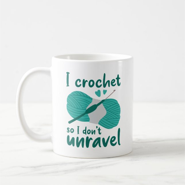 I Crochet, så jag tar inte bort ravel Kaffemugg (Vänster)