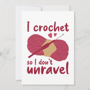 I Crochet, så jag tar inte bort ravel Tack Kort