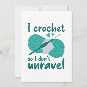 I Crochet, så jag tar inte bort ravel Tack Kort