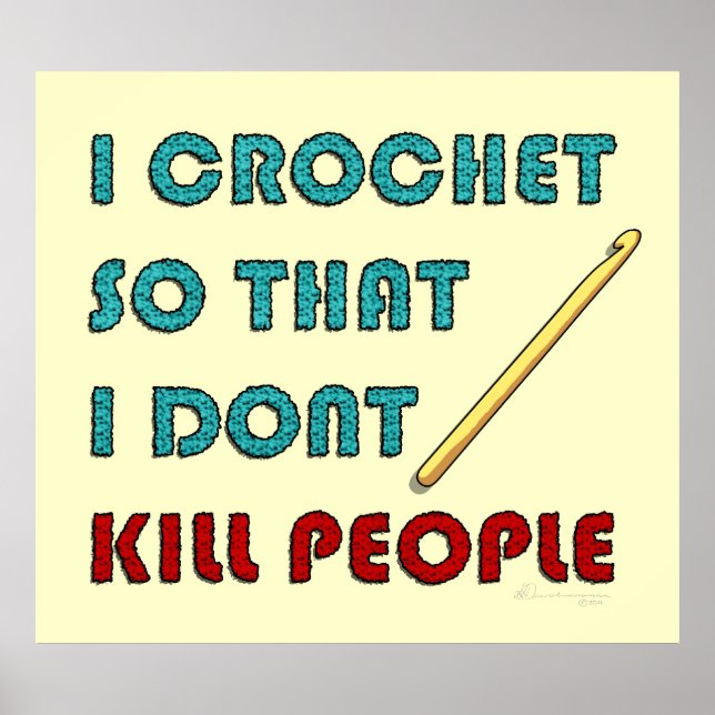 I Crochet, skriv ut Poster (Framsidan)
