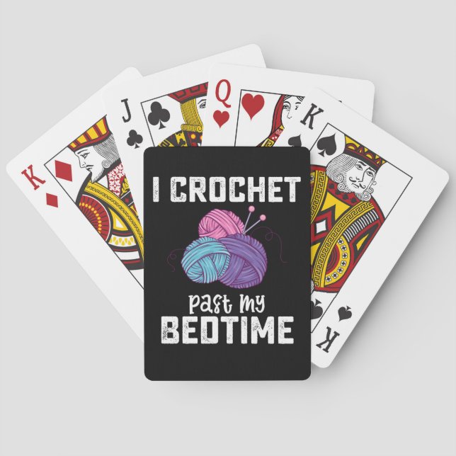 I Crochet tidigare Min Bedtime Knitting Casinokort (Baksidan)