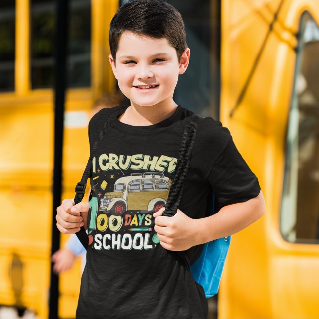 I Crushed 100 Days Of the School Funny Student T Shirt (Skapare uppladdad)