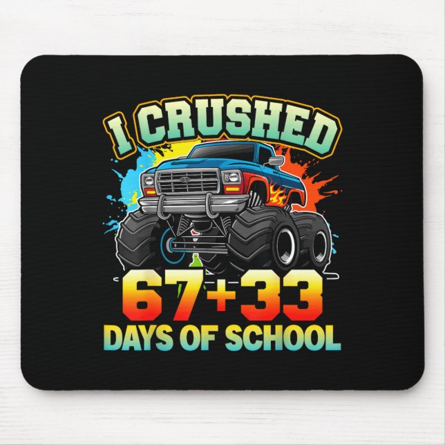I Crushed 67 Days Of School Monster Truck 100 Days Musmatta (Framsidan)