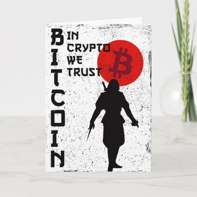 I Crypto We Trust- Bitcoin Samurai Meddelande (Framsida)