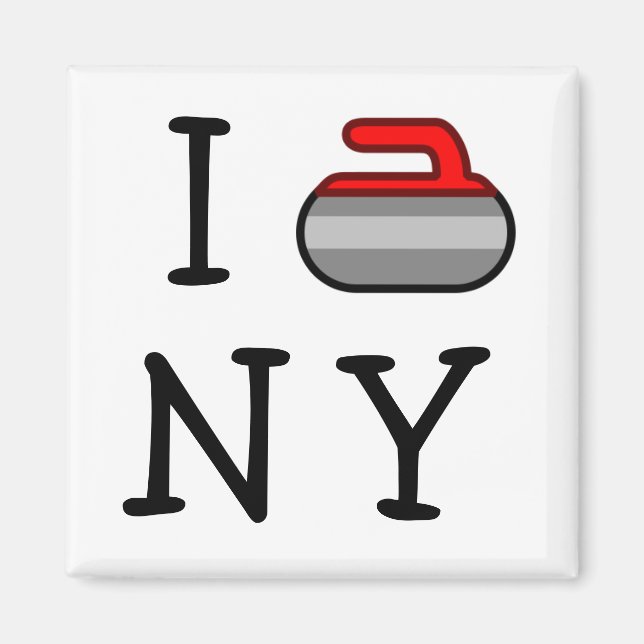 I Curl NY Magnet (Framsidan)